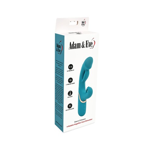 ADAM & EVE SIREN'S EMBRACE KEGELFLEX DUAL VIBE FRONT OF BOX