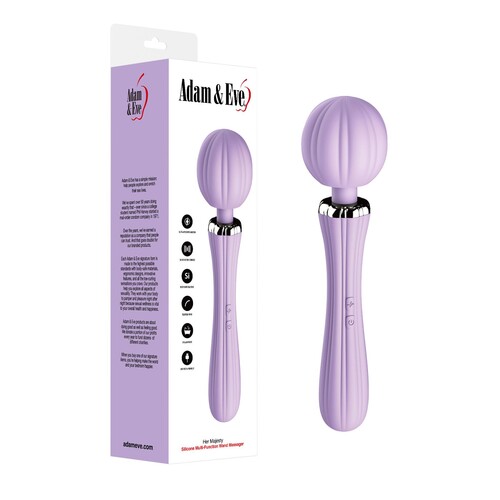 Adam & Eve Her Majesty Wand Massager - Product and Packaging Shot