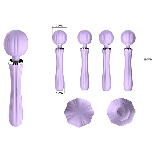 Adam & Eve Her Majesty Wand Massager - Different Angles and Dimensions