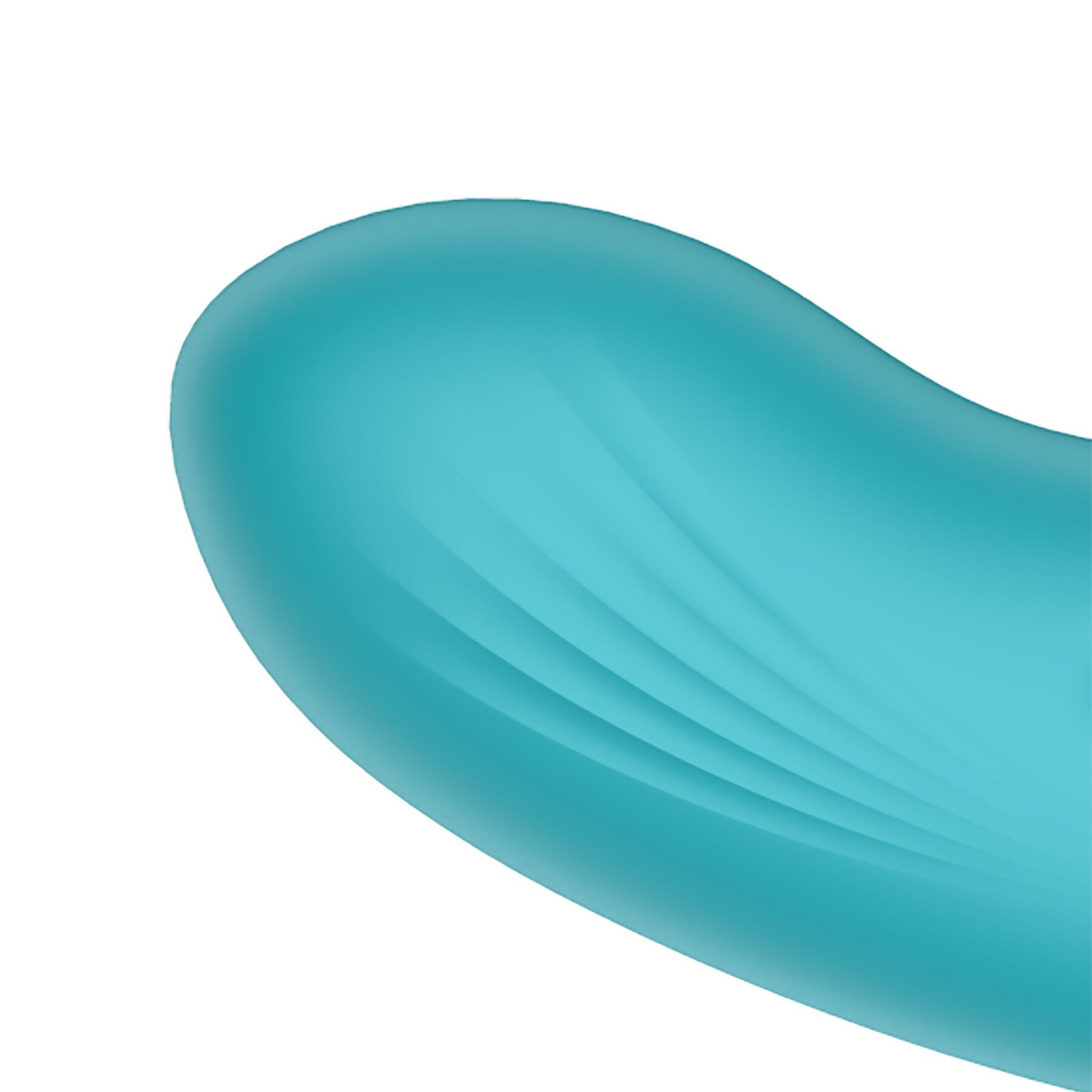 Adam & Eve Butterfly Embrace Kegelflex Dual Stimulator - Close Up on Base