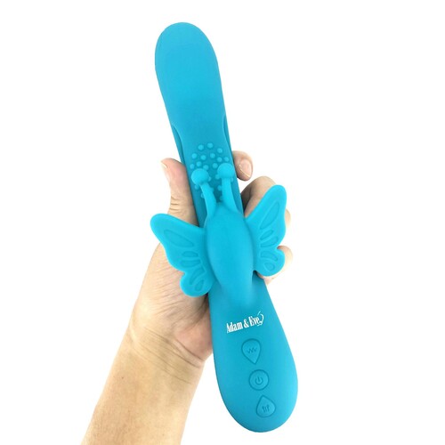 Adam & Eve Butterfly Embrace Kegelflex Dual Stimulator - Hand Shot