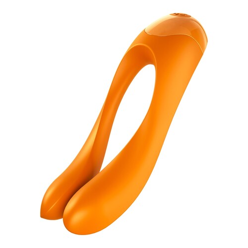 Satisfyer Candy Cane Finger Vibrator Color Orange Product Shot #4