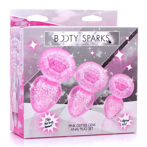 Booty Sparks Pink Glitter Gem - Anal Toys | Adam & Eve