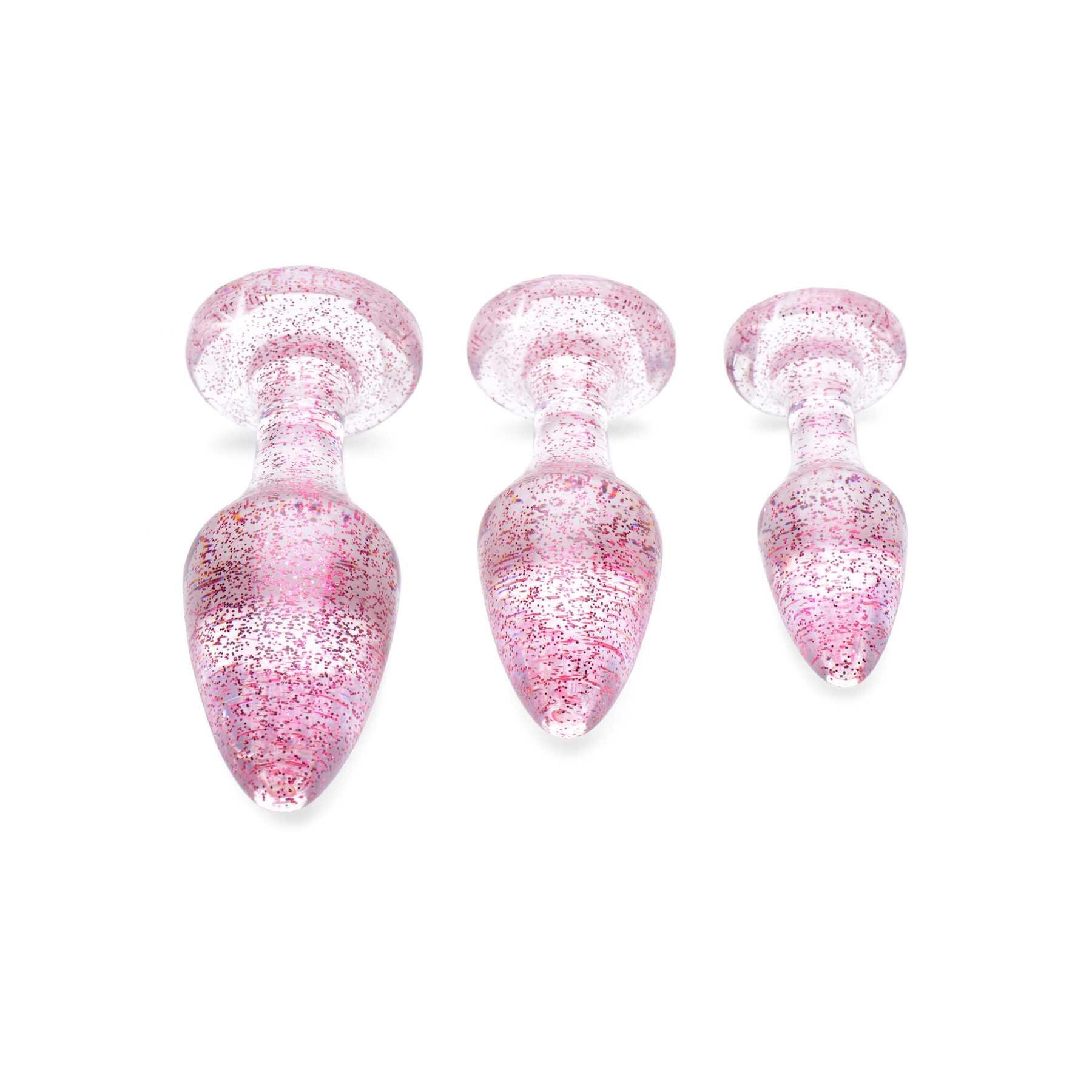 BOOTY SPARKS PINK GLITTER GEM Butt Plugs