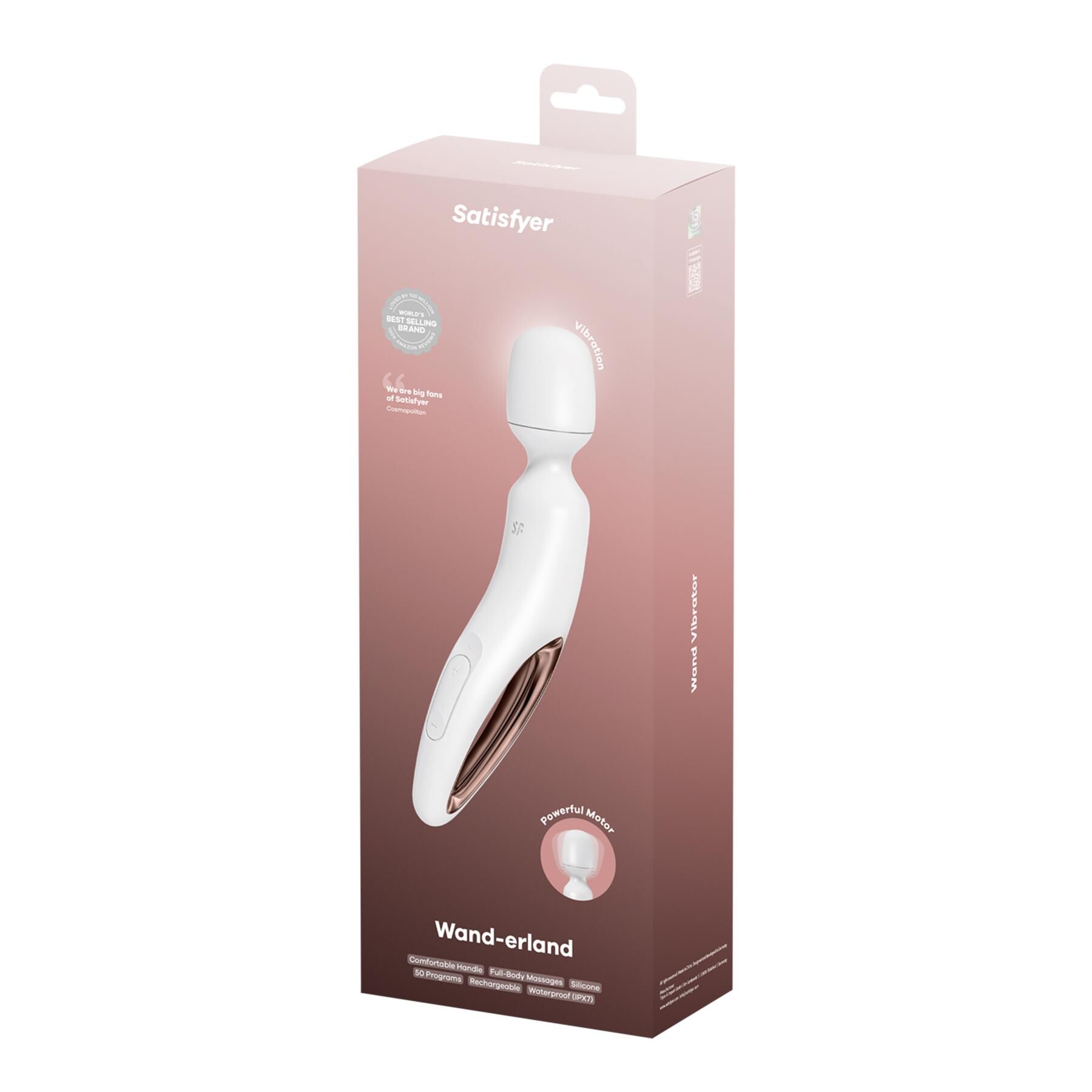 Satisfyer Wand-Erland Massager color white view package