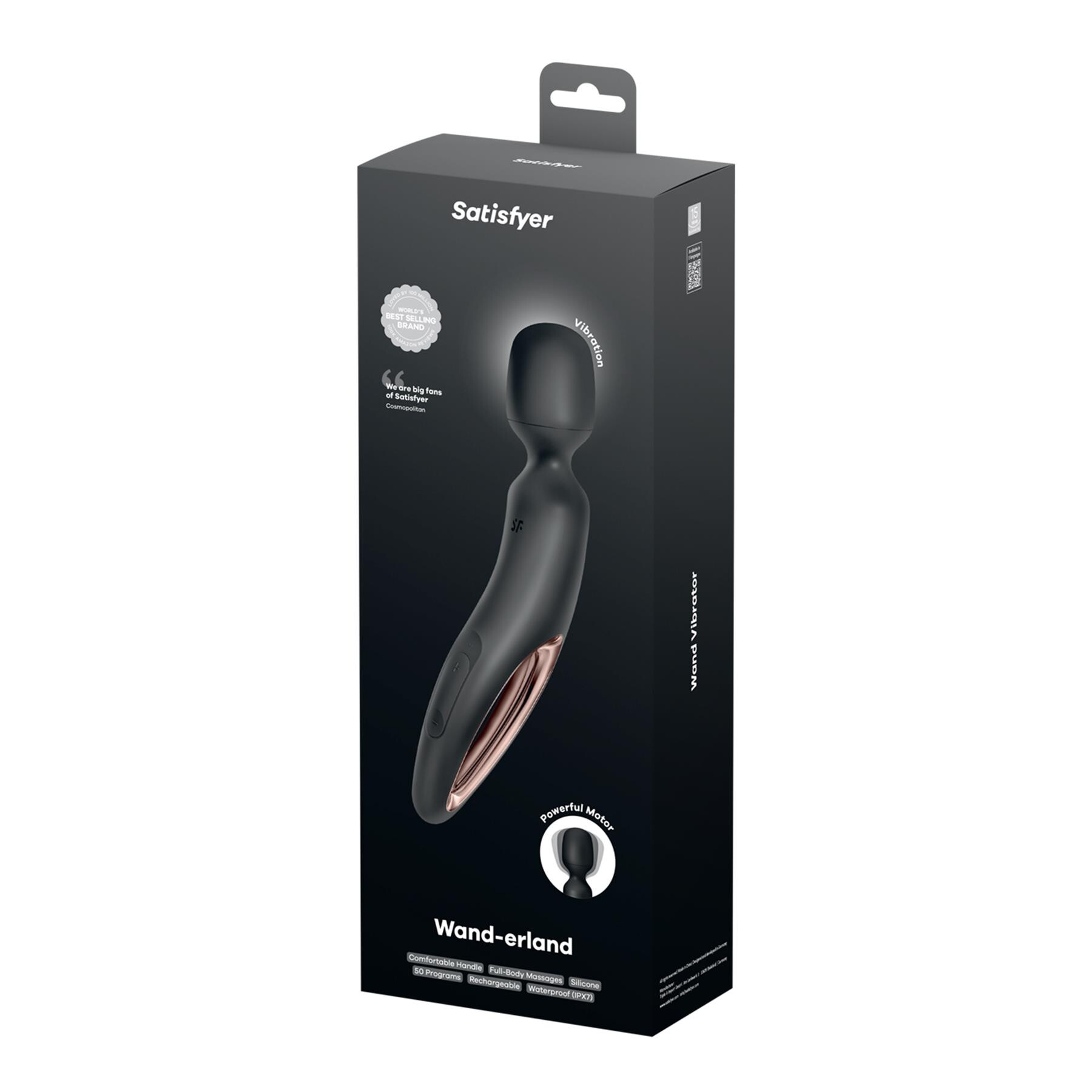 Satisfyer Wand-Erland Massager color black package