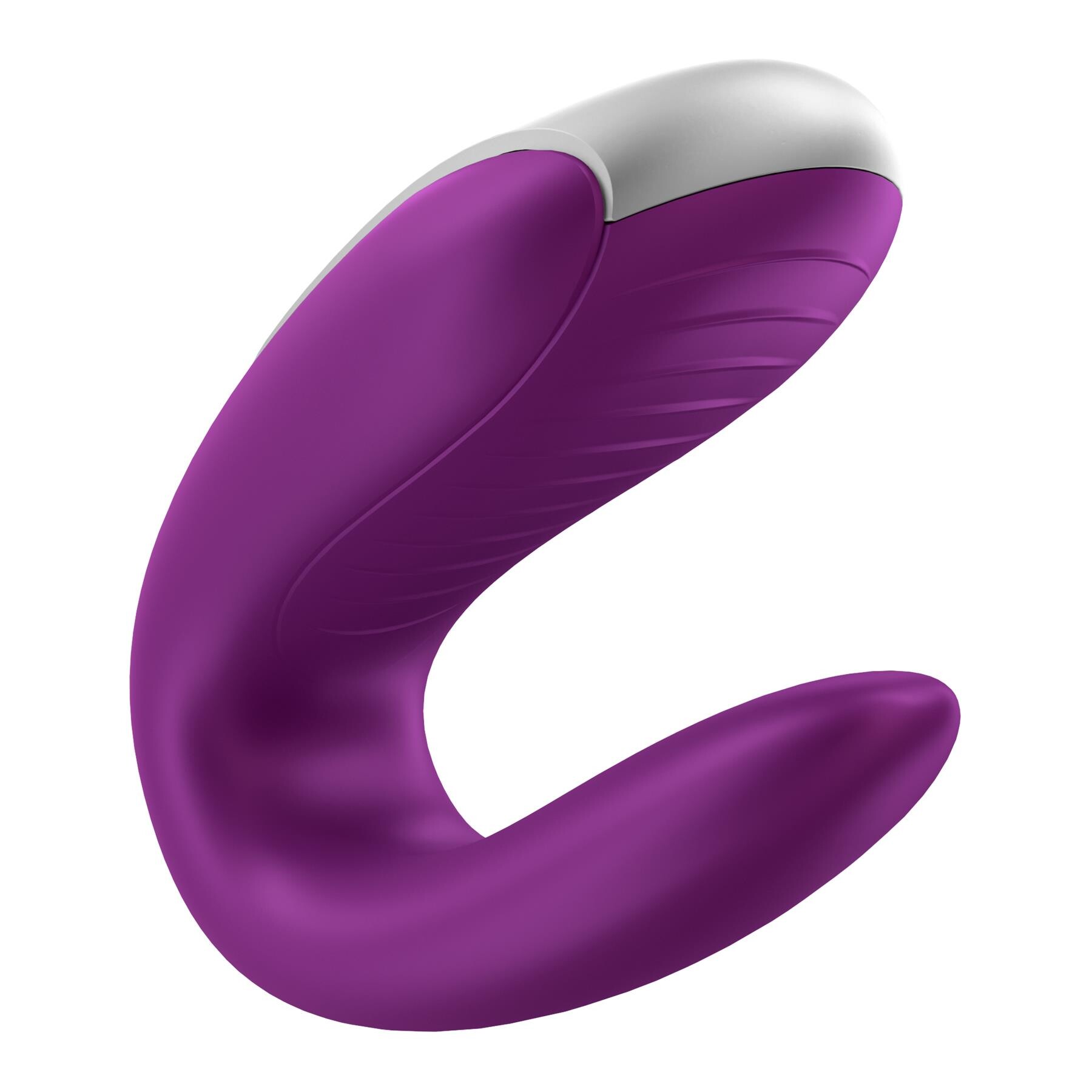 Satisfyer Double Fun Couples Massager At An Angle - purple