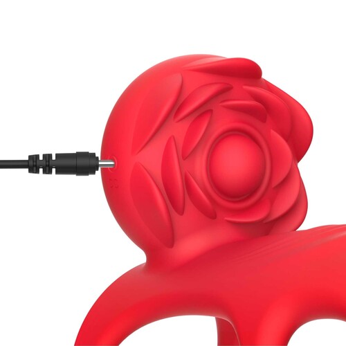 VIBRATING ROSE COUPLES CAGE
