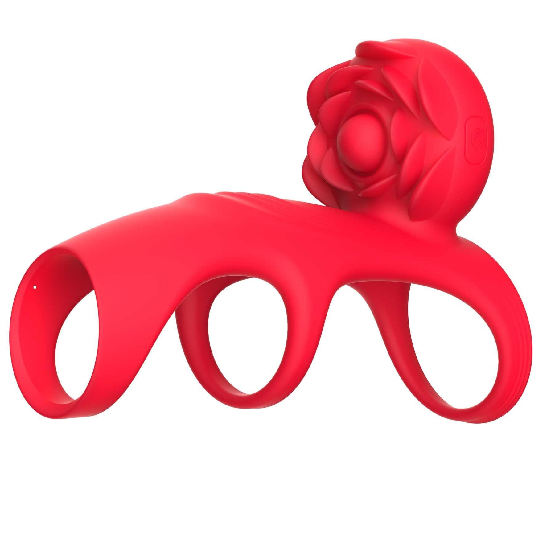 VIBRATING ROSE COUPLES CAGE