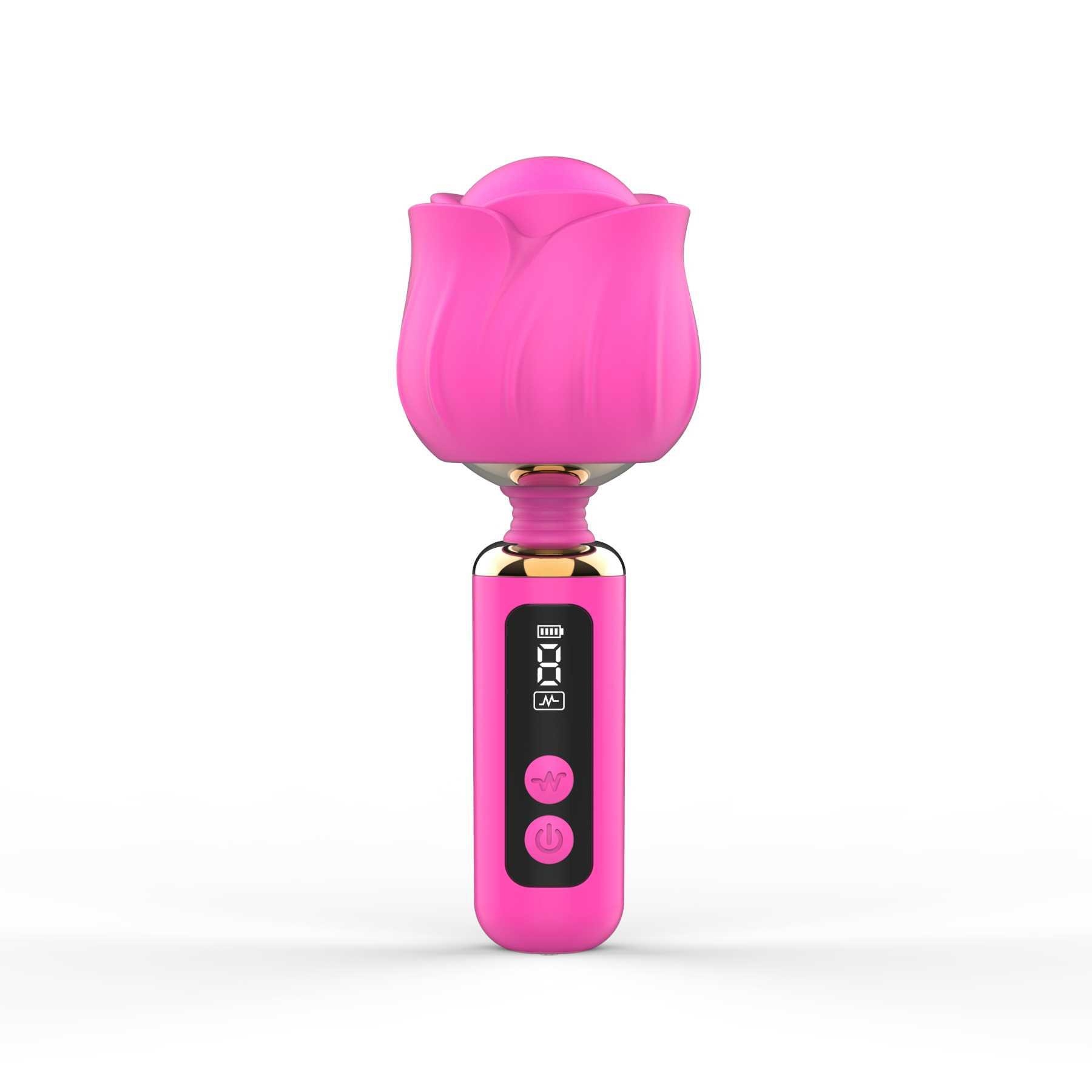 Adam & Eve Rizzy Rose Digital Mini Wand - Fuchsia