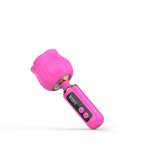 Adam & Eve Rizzy Rose Digital Mini Wand - Fuchsia