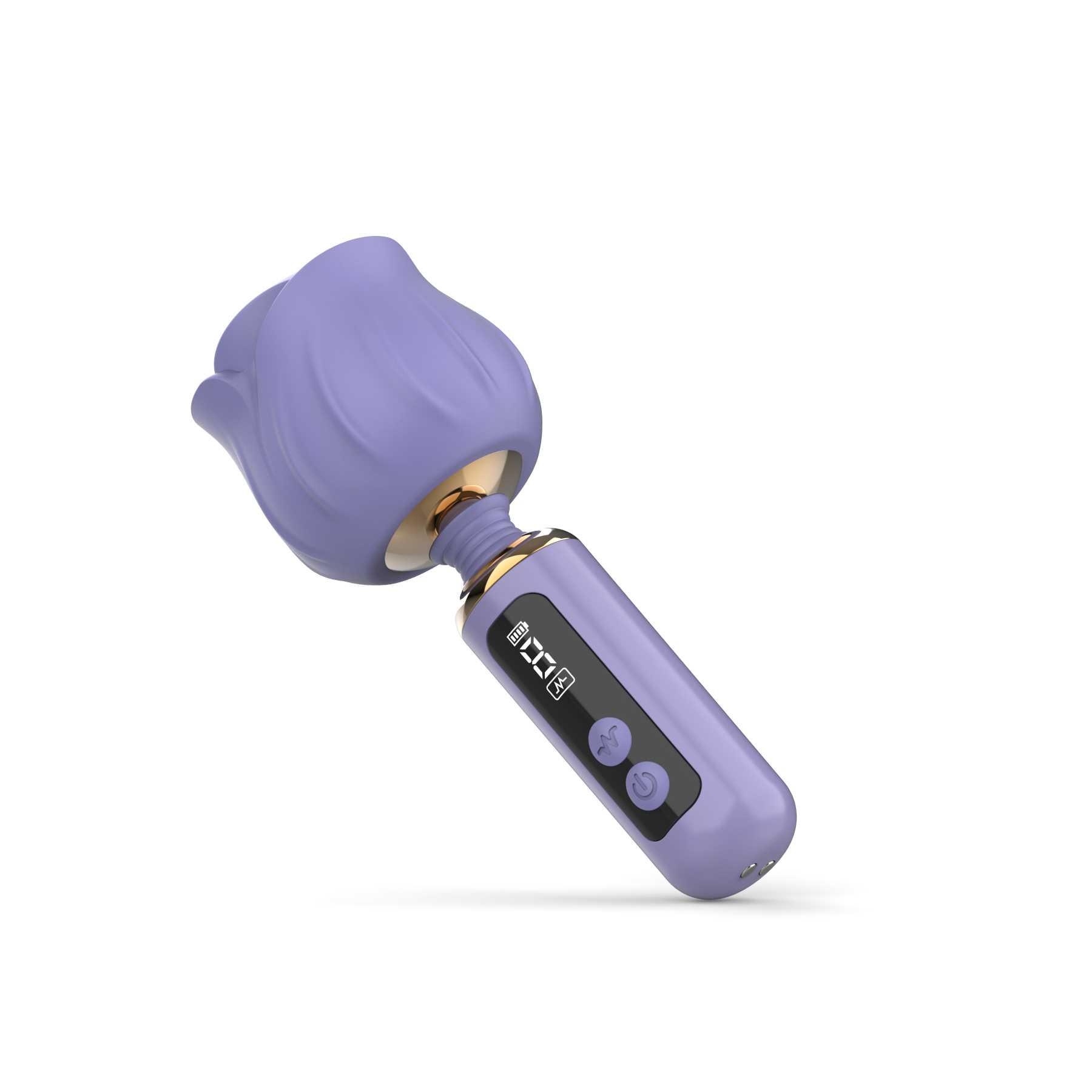 Adam & Eve Rizzy Rose Digital Mini Wand - Lilac