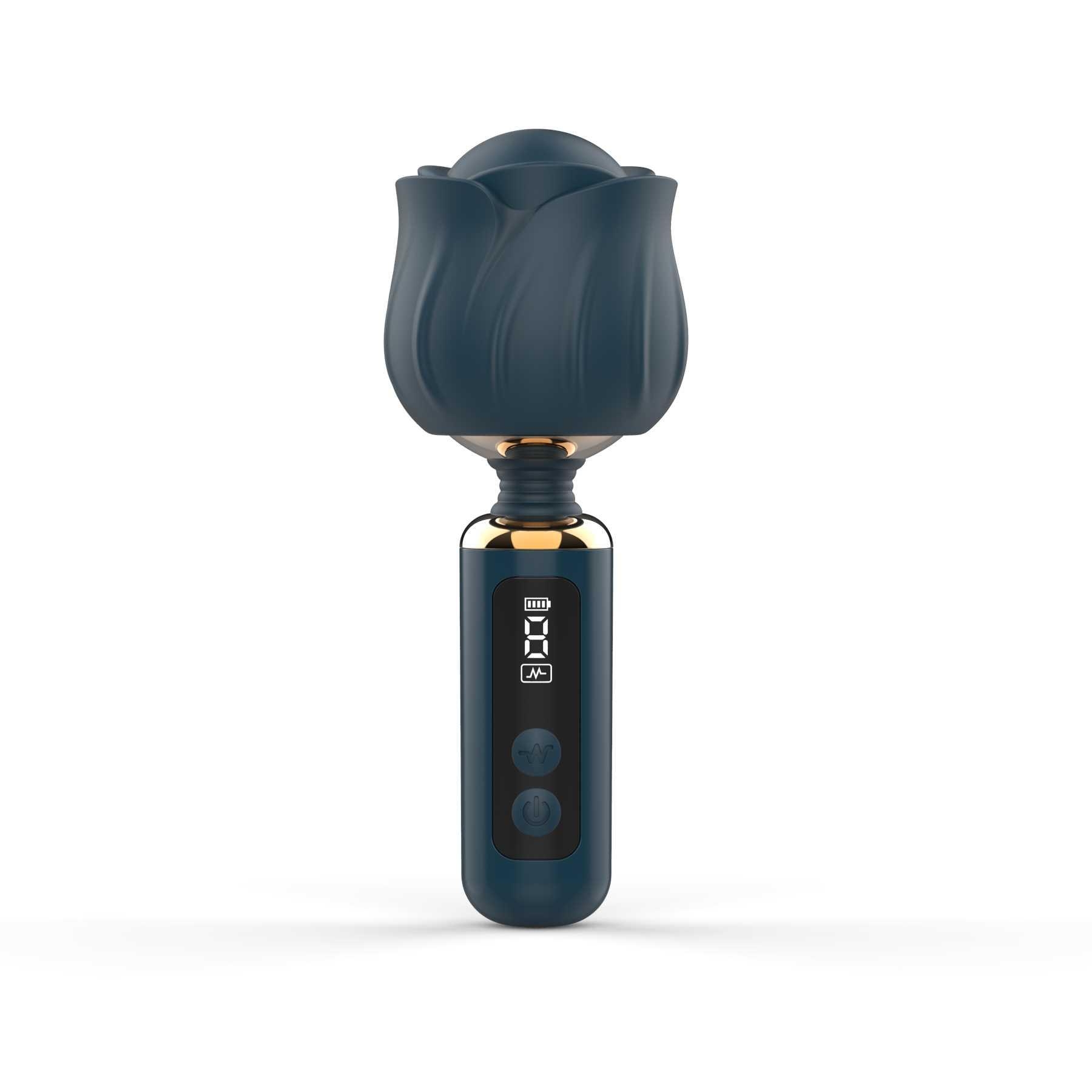 Adam & Eve The Royal Rose Digital Mini Wand - Product Shot - Sapphire