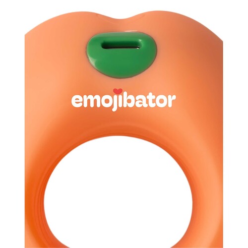 Emojibator Peach Emoji Vibrating Stroker