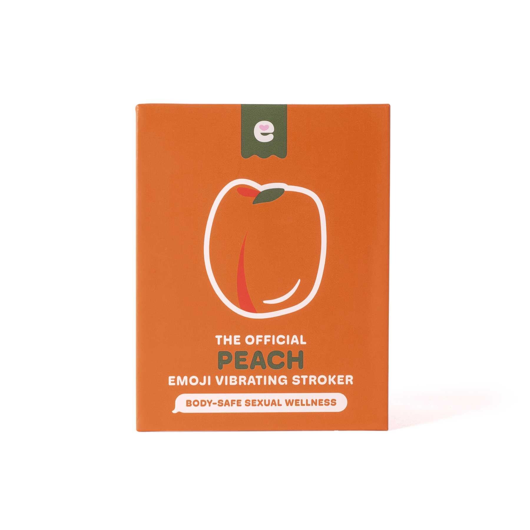Emojibator Peach Emoji Vibrating Stroker