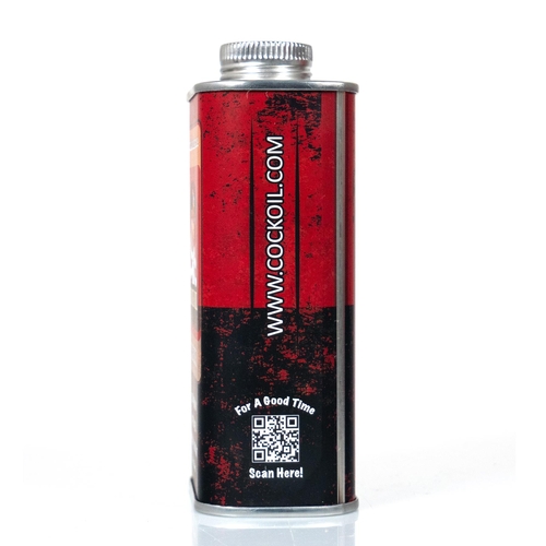 Cock Oil Water-Based Lubricant – Metal Can with Inner Plastic Liner side