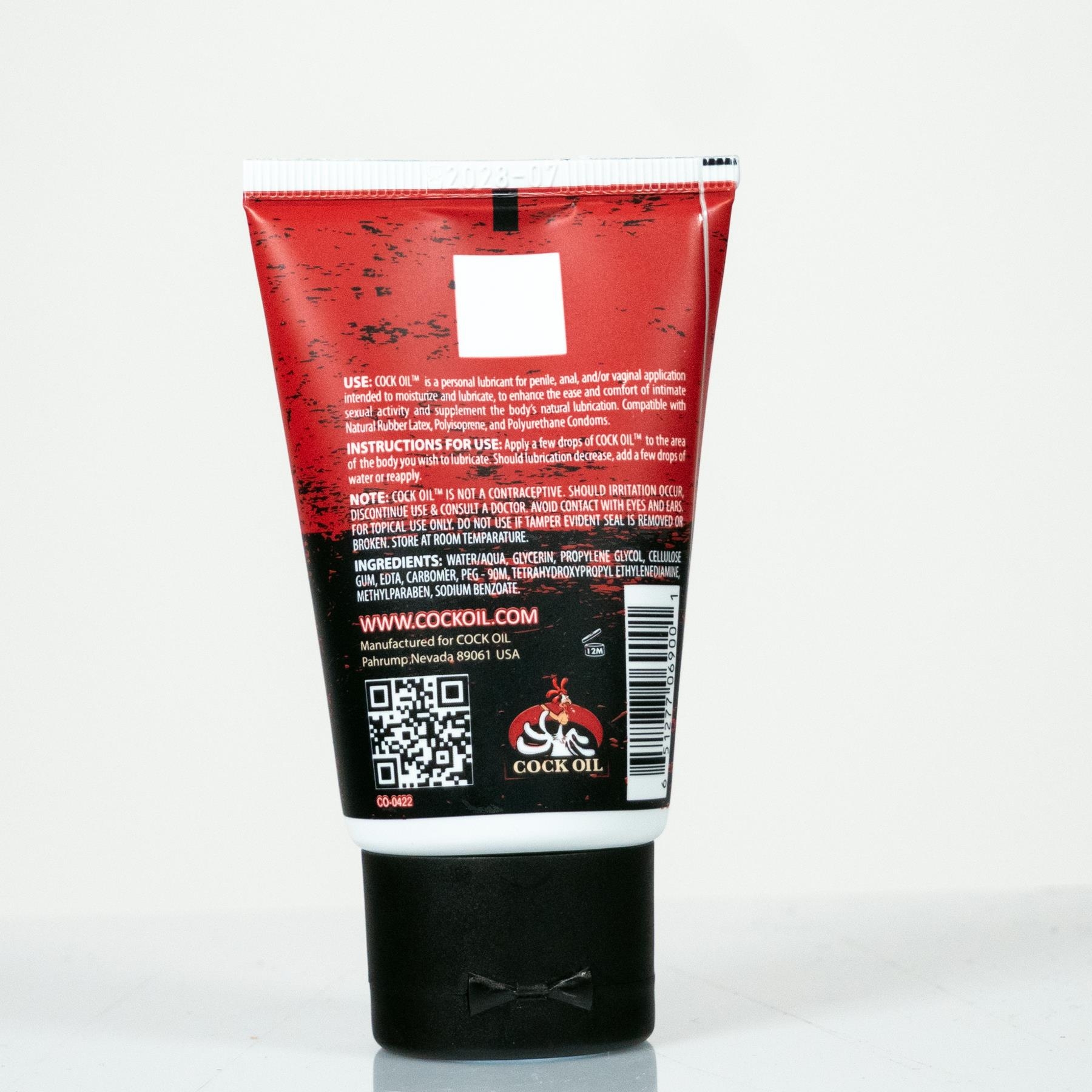 Cock Oil Water-Based Lubricant – Squeeze Tube
