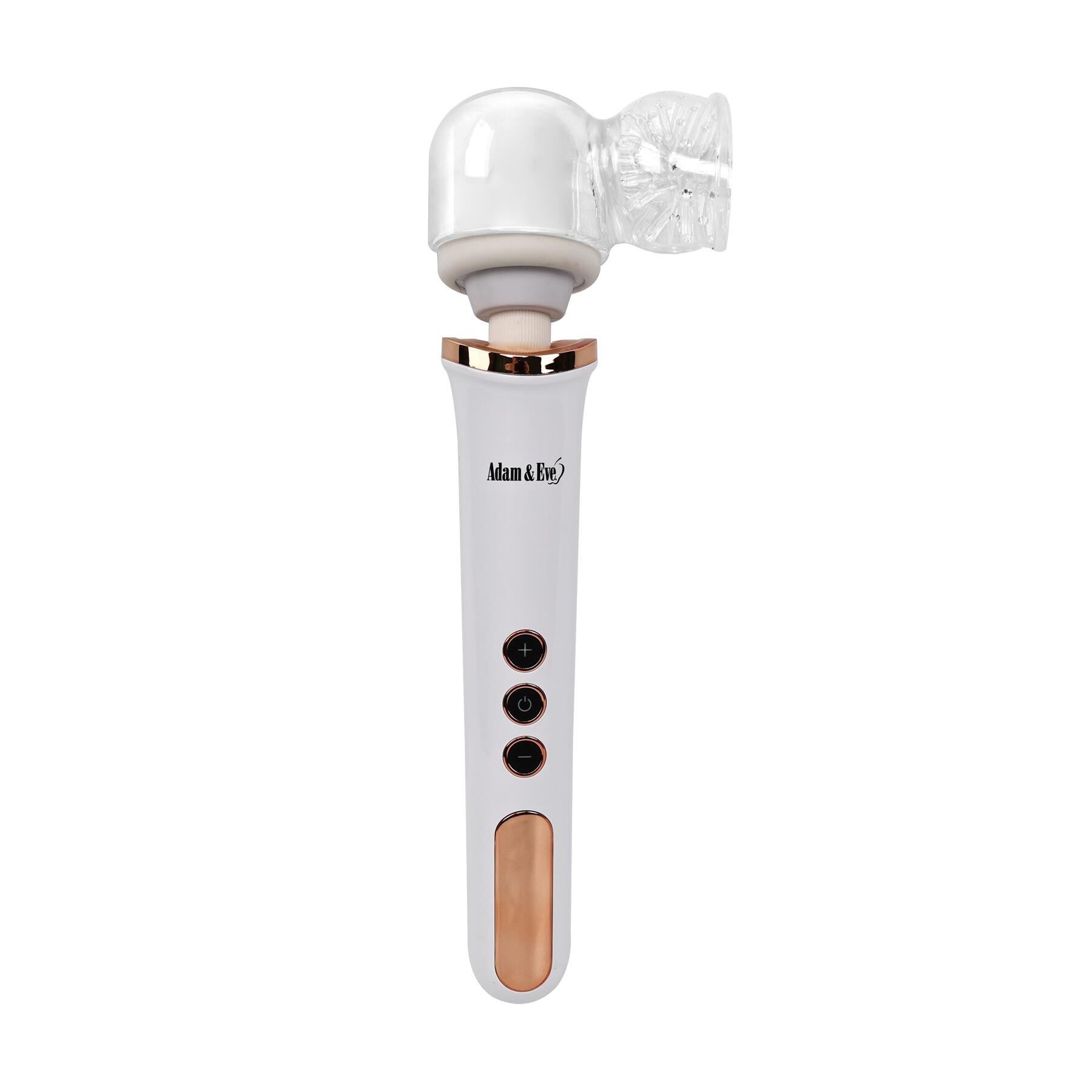 Adam & Eve Magic Massager Rechargeable Rose Gold Edition With Wanderful Tip Tingler Attachment