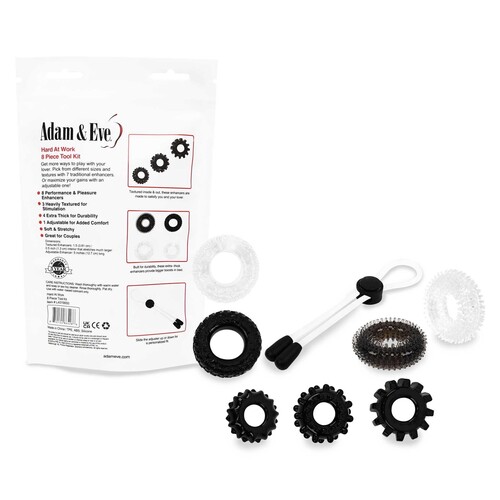 Hard At Work 8 Piece Tool Kit product back of package