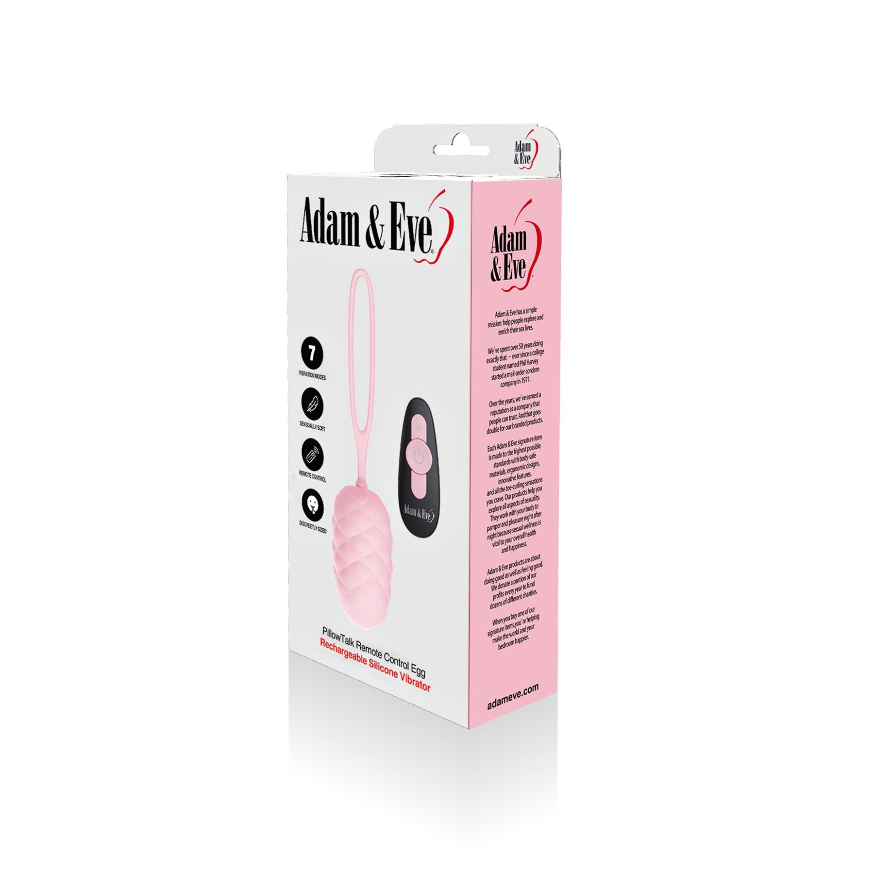 Adam & Eve PillowTalk Remote Control Egg - Packaging
