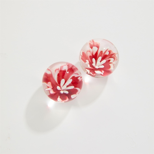 A&E Red Lily Glass Kegel Balls - Product Shot #5