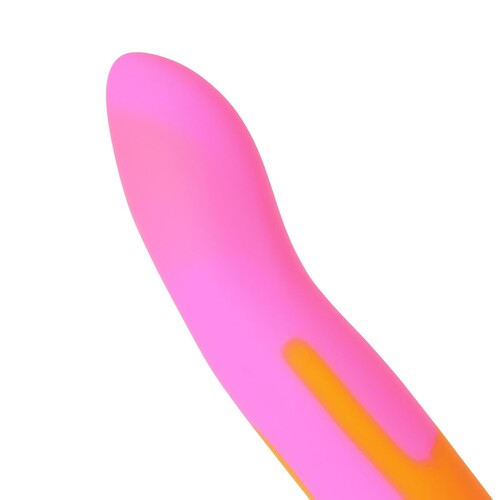 A&E Charmed Liquid Silicone Dildo - Product Shot - Close Up on Tip
