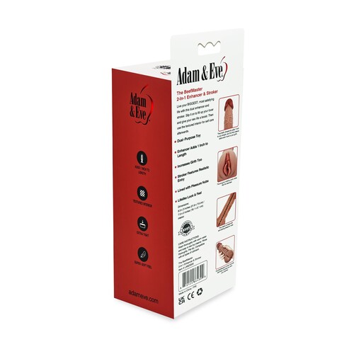 ADAM & EVE THE BEEFMASTER - PACKAGING - BACK