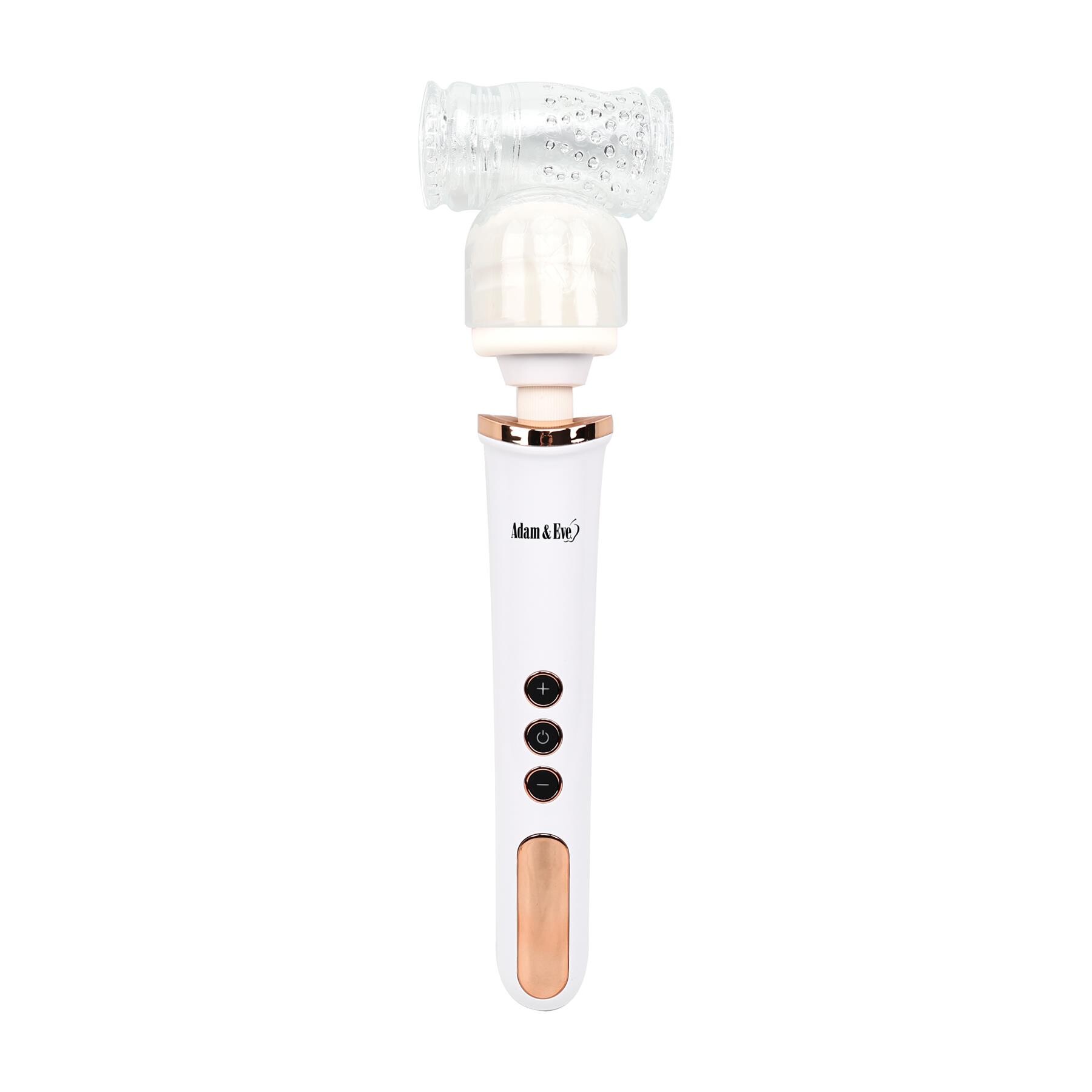 Adam & Eve Magic Massager Rechargeable Rose Gold Edition With Turbo Stroker Attachment view 1