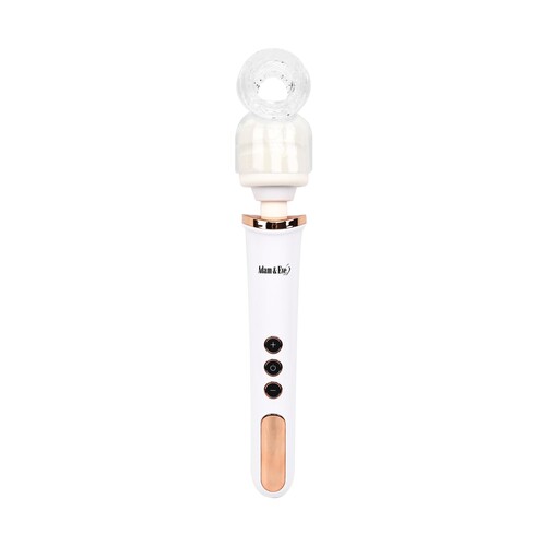 Adam & Eve Magic Massager Rechargeable Rose Gold Edition With Turbo Stroker Attachment view 3