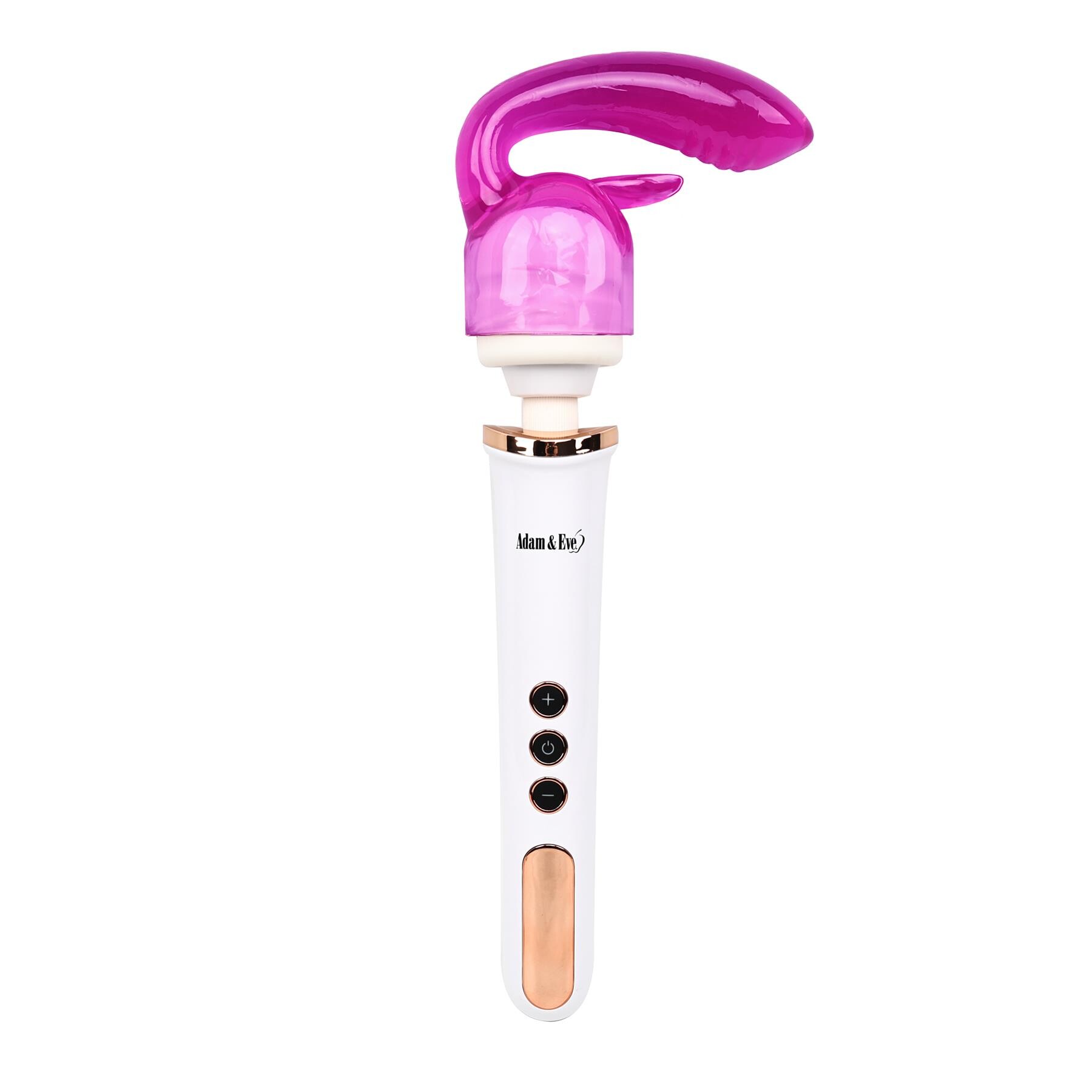 Adam & Eve Magic Massager Rechargeable Rose Gold Edition With Magic Rabbit Attachment