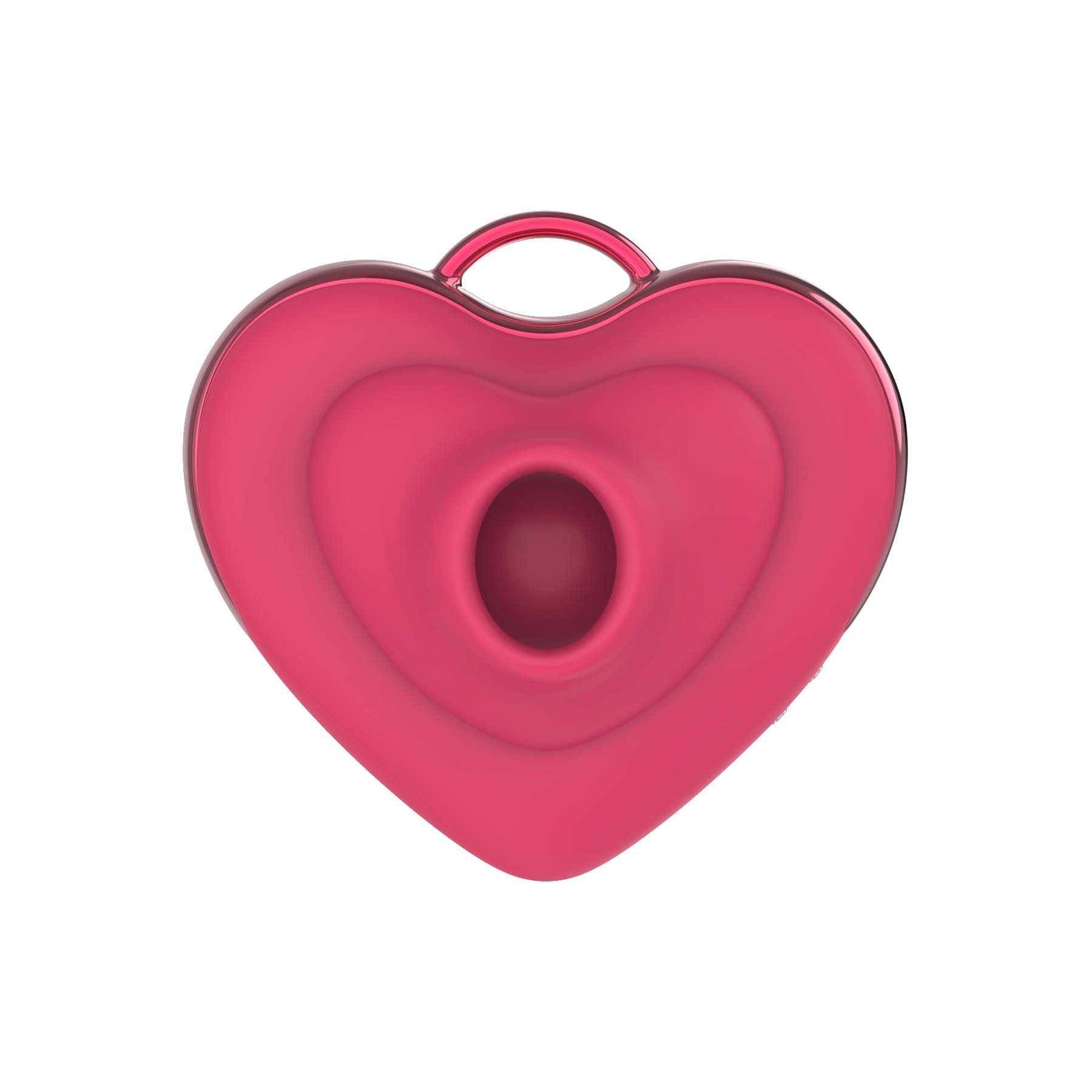 Adam & Eve Hearts-A-Flutter Tapping and Sucking Vibrator - Product Shot