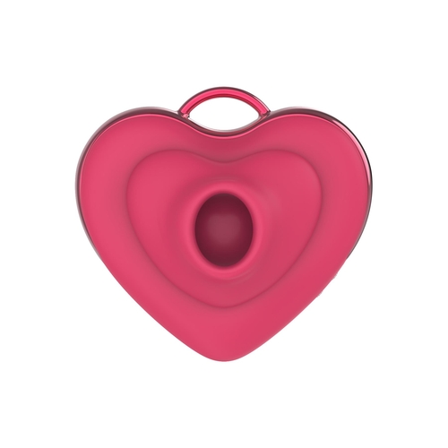 Adam & Eve Hearts-A-Flutter Tapping and Sucking Vibrator - Product Shot