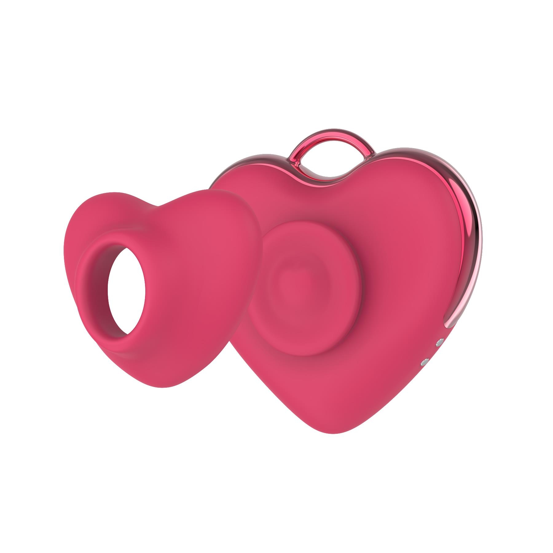 Adam & Eve Hearts-A-Flutter Tapping and Sucking Vibrator - Showing Tip Removed