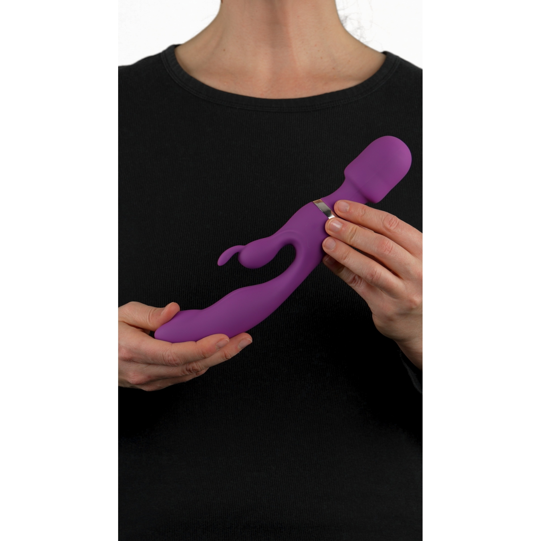 wand and a rabbit sex toy Happy Rabbit Rechargeable Wand Vibrator