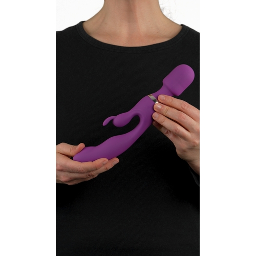 G-Motion Rabbit Wand with 3 Stimulating Options - Rabbit Vibrators | Adam &  Eve - Vibrators