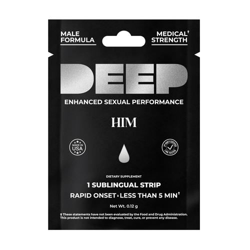 Deep Sensual Enhancement Sublingual Strip for Him front