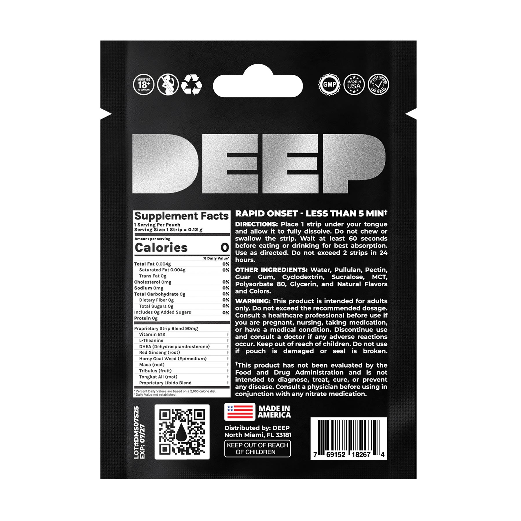 Deep Sensual Enhancement Sublingual Strip for Him back