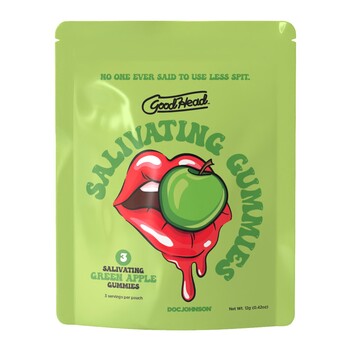GoodHead Salivating Gummies green apple front