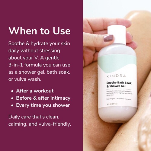 Soothe Bath Soak & Shower Gel when to use