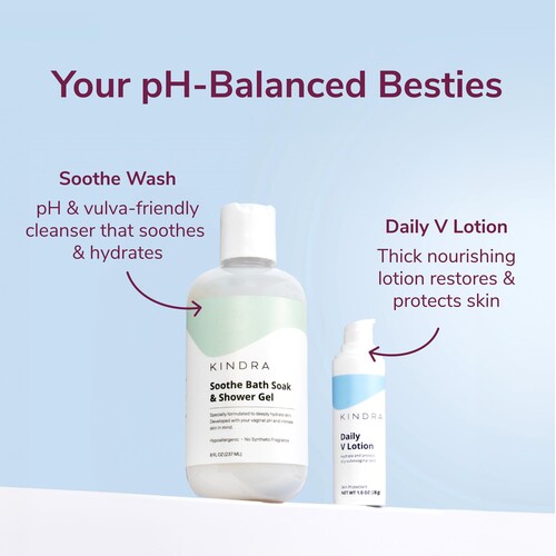 Soothe Bath Soak & Shower Gel with Daily v Lotion - Your PH Balance Besties