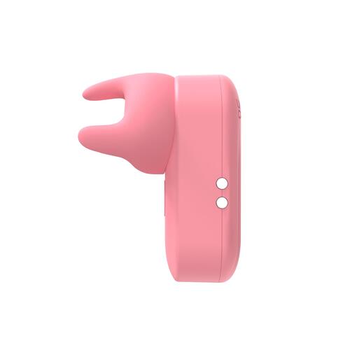 Adam & Eve Love Bud Mini Clit Stimulator With Attachments - Tri-Tip Side Showing Magnetic Charge