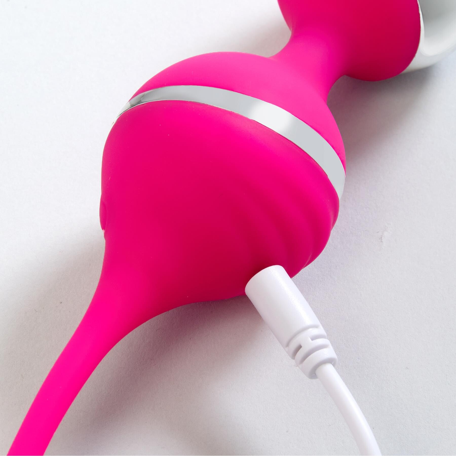 Adam & Eve Rechargeable Vibrating Pleasure Balls with charger