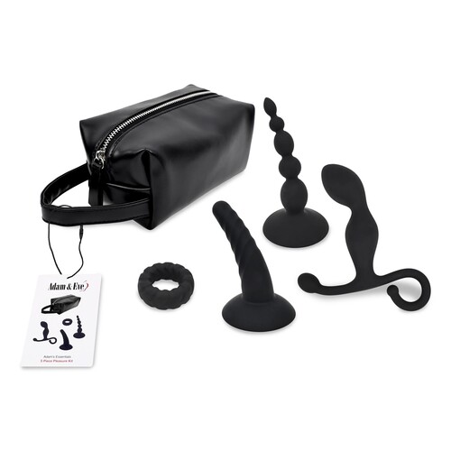 Adam's Essentials 5-Piece Pleasure Kit - All Components in Kit