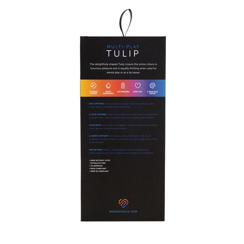 Nu Sensuelle Multi-Play Tulip Vibrator back of box