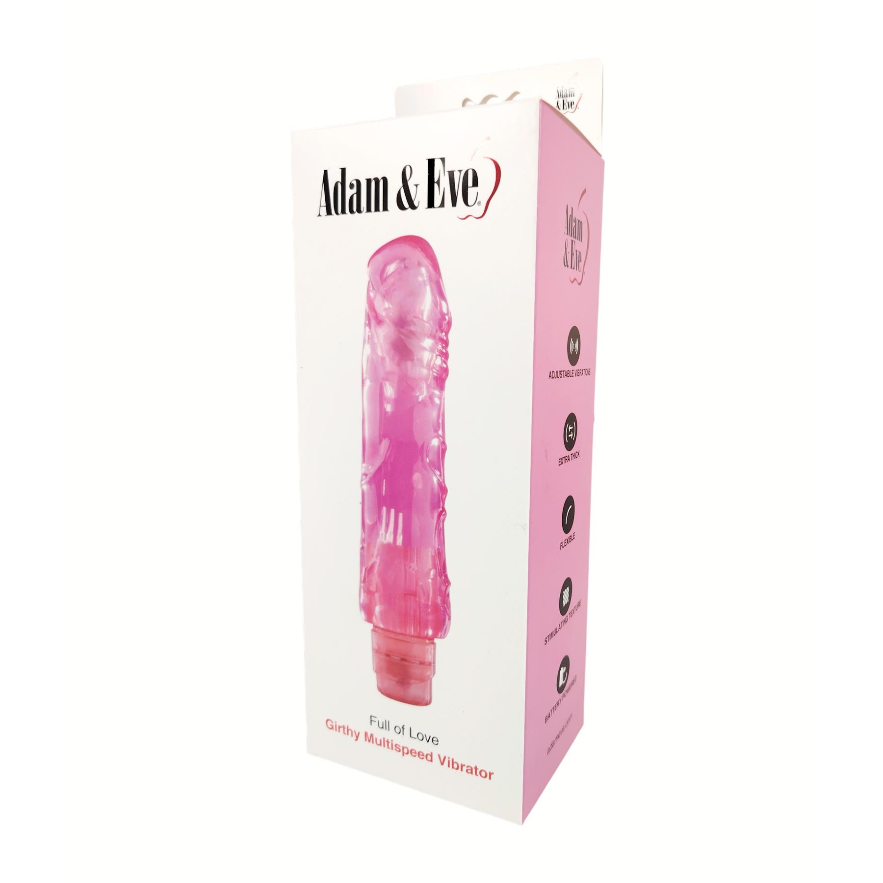 Adam & Eve Full Of Love Vibrator - Packaging Shot - Pink