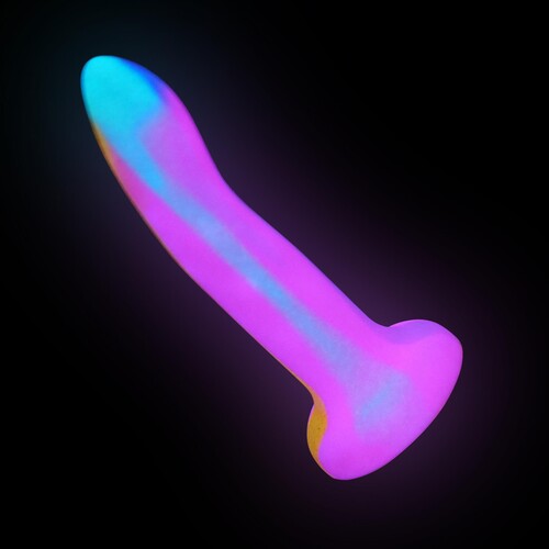 A&E Whimsy Dildo - Product Shot - Glow-in-the-Dark