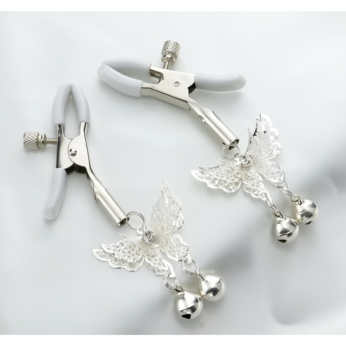 Butterfly Nipple Clamps - Product Shot - Silver