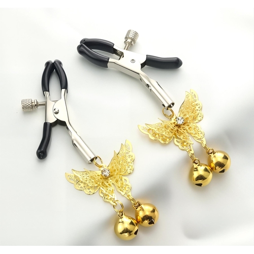 Butterfly Nipple Clamps - Product Shot - Gold