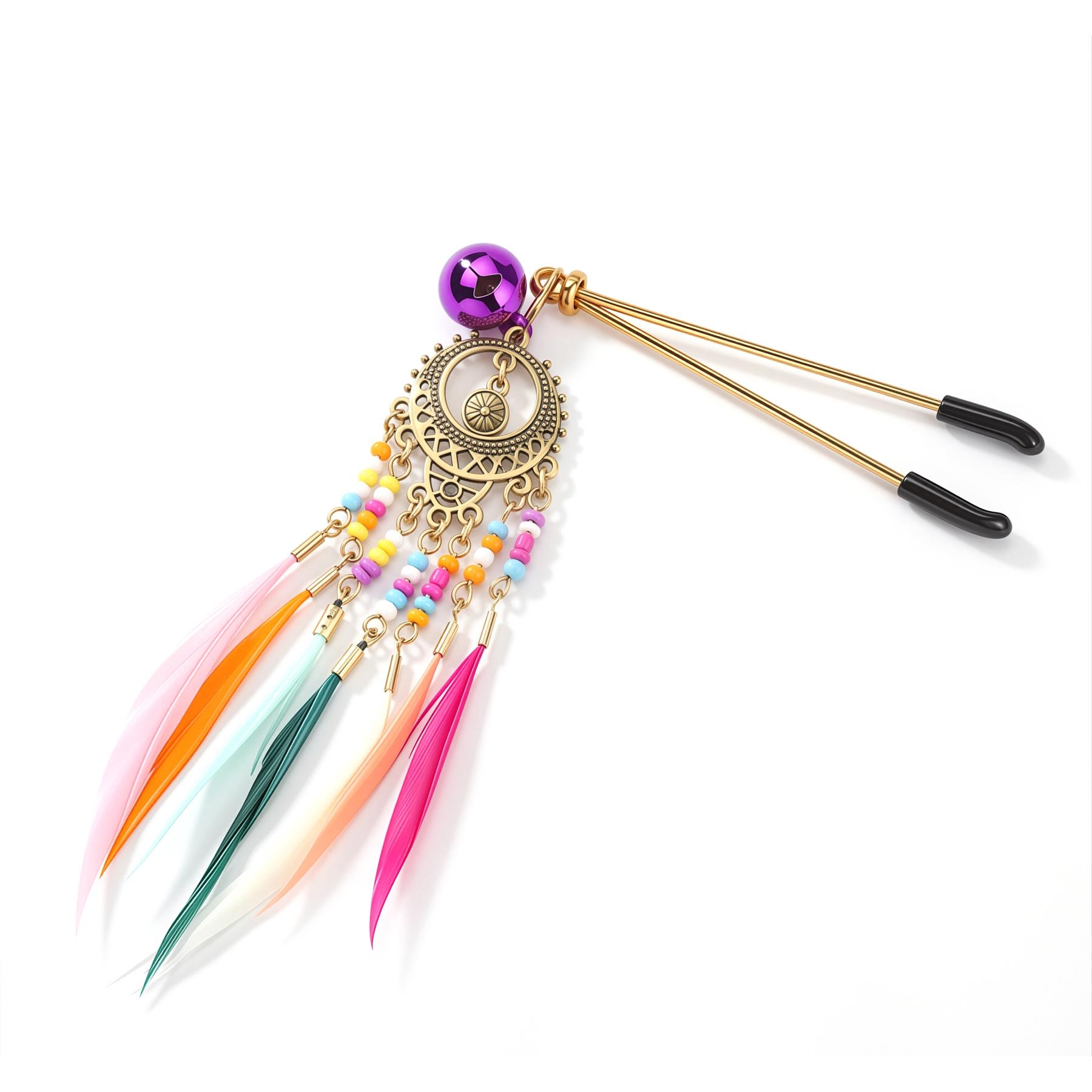 Dreamcatcher Nipple Clips - Product Shot - Close Up
