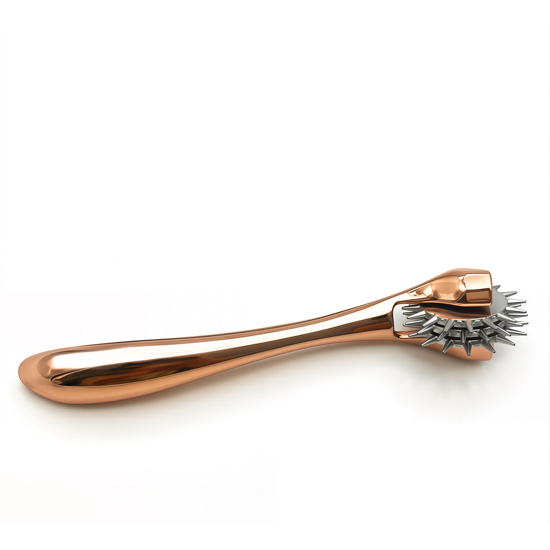 Rose Gold Triple Spoke Wartenberg Wheel - Product Shot #1